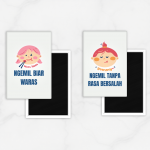 Fridge Magnet Kulkas Rectangle Kata Kata Lucu 02 size 54 x 78 cm